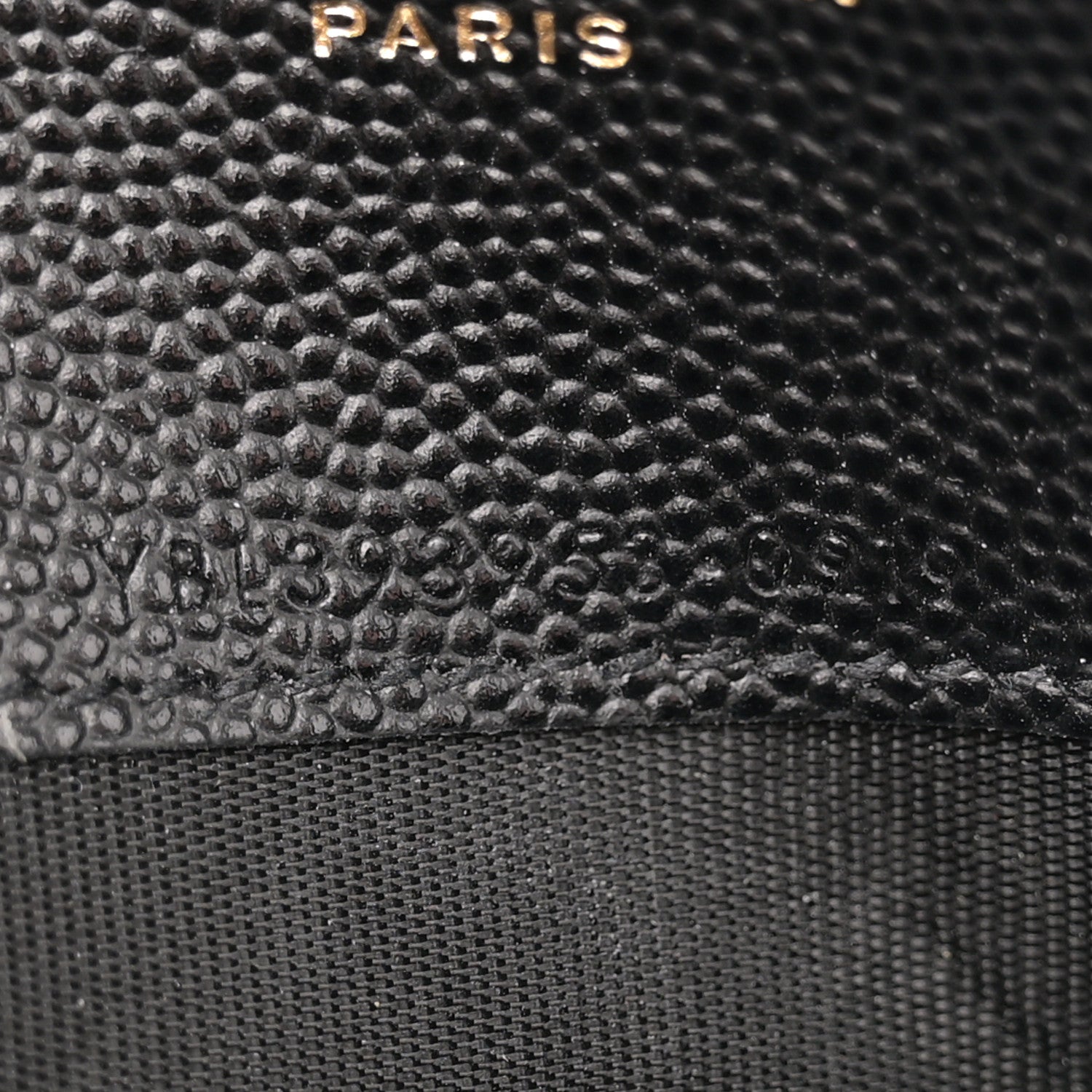 Saint Laurent Grain De Poudre Matelasse Chevron Monogram Envelope Chain Wallet Black 7 of 12