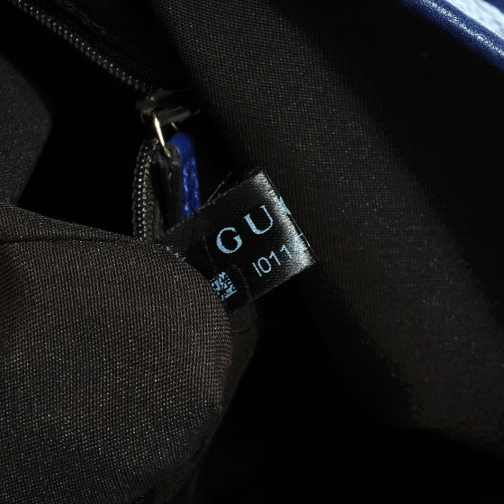 Guccissima Large Tote Blue