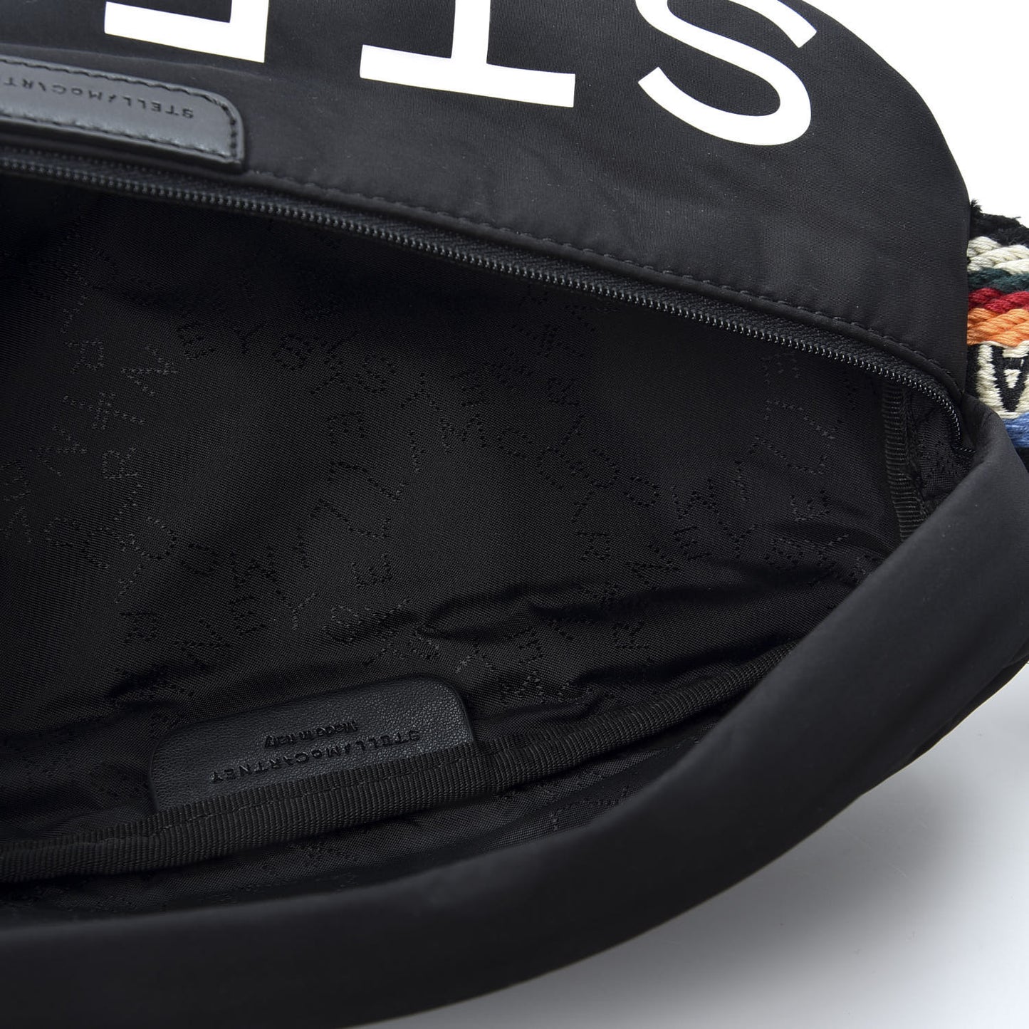 Eco Padded Nylon Logo Falabella Bum Bag Black Multicolor