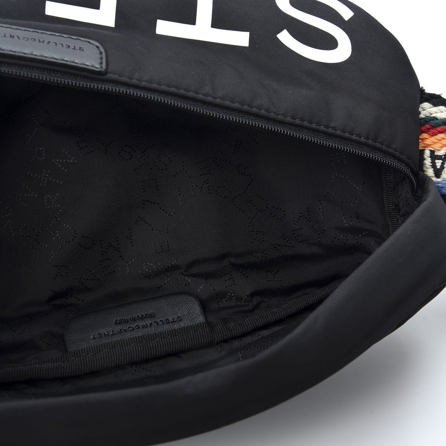 Stella McCartney Eco Padded Nylon Logo Falabella Bum Bag Black Multicolor 4 of 9