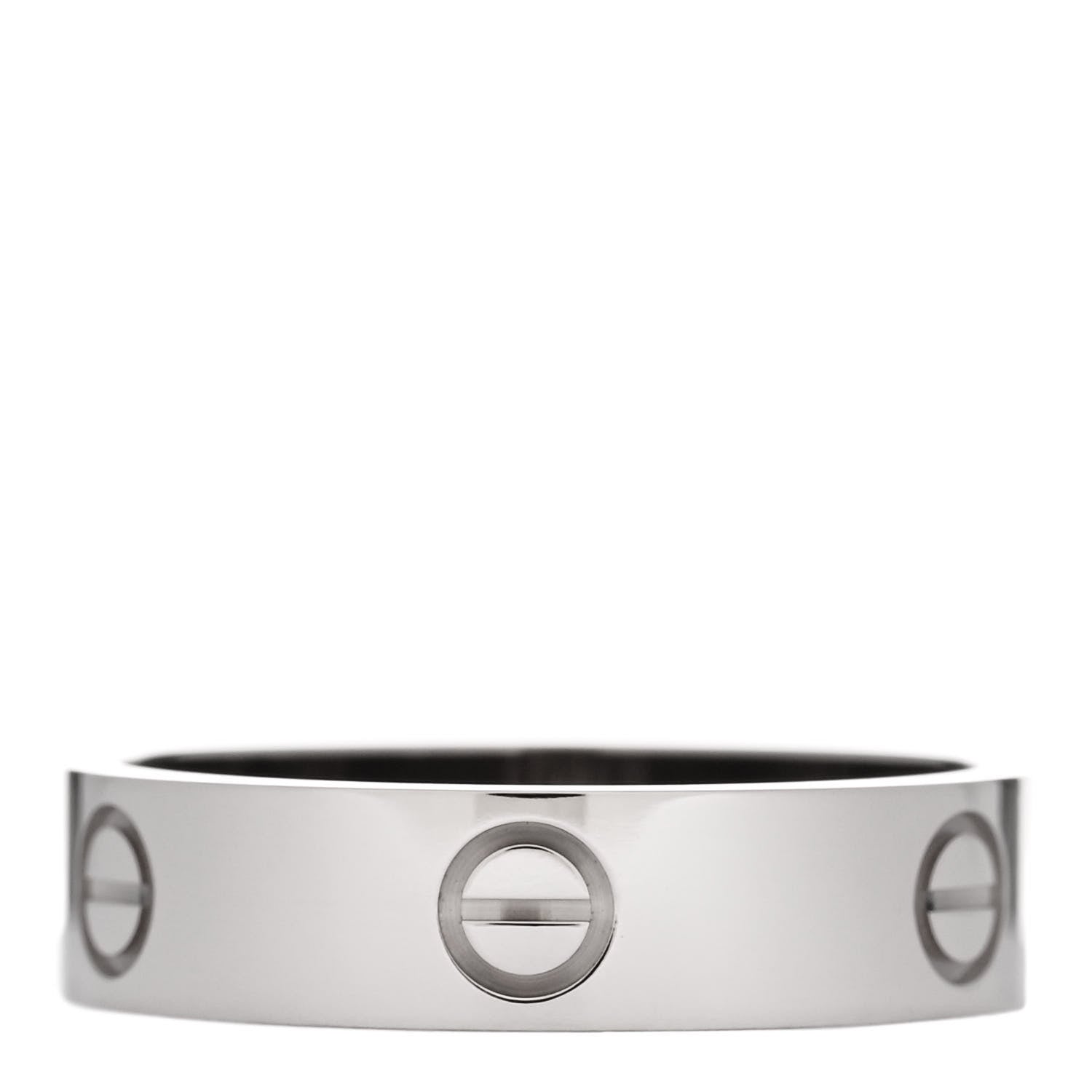 Cartier 18K White Gold 5.5mm LOVE Ring 63 10.25 3 of 5