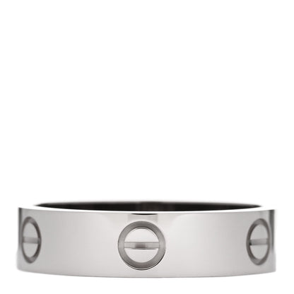Cartier 18K White Gold 5.5mm LOVE Ring 63 10.25 3 of 5