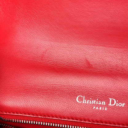 Christian Dior Lizard Medium Diorama Flap Bag Red 9 of 9