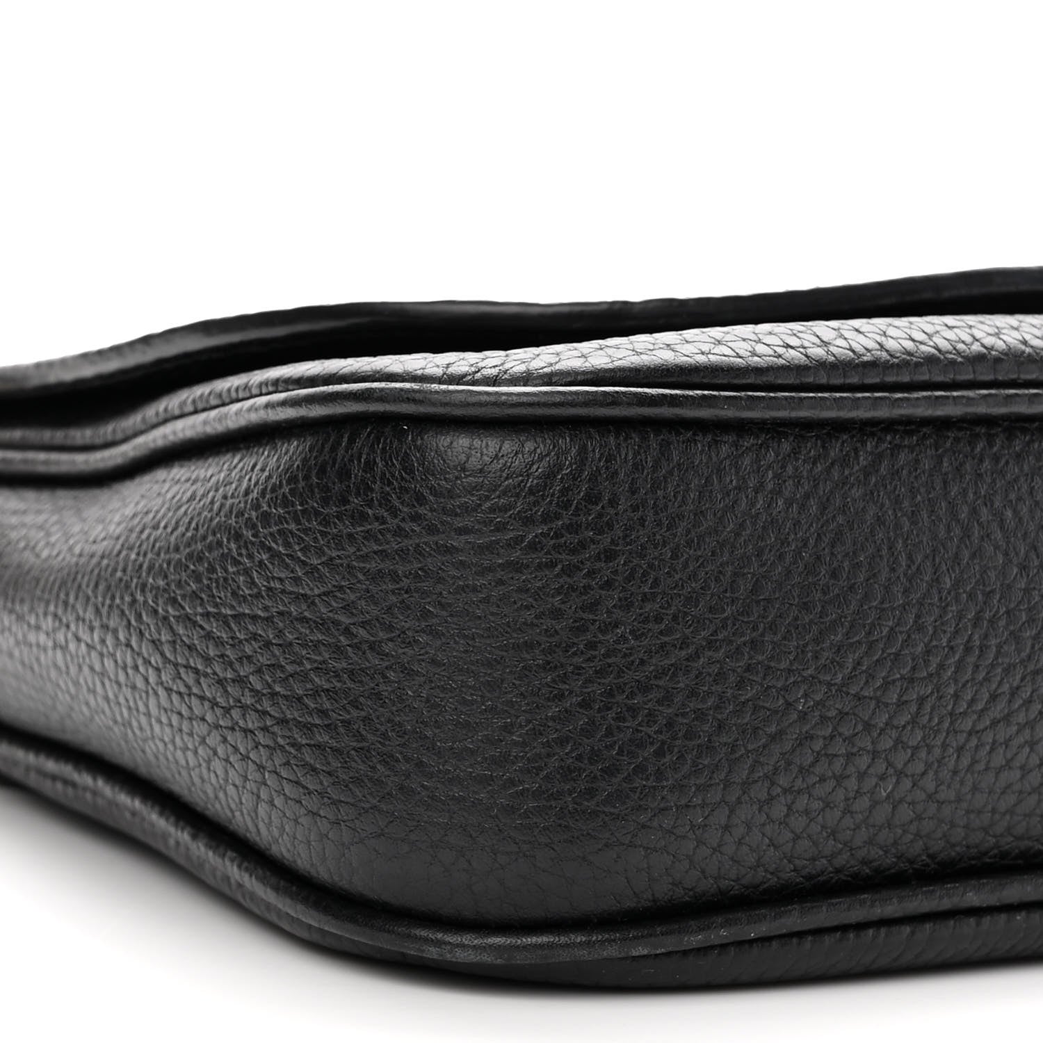 Gucci Pebbled Calfskin Medium Soho Flap Crossbody Black 9 of 12