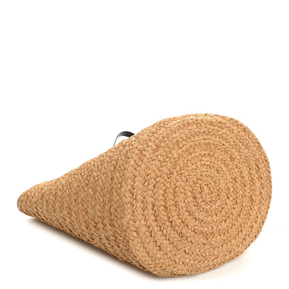 Saint Laurent Raffia Calfskin Medium Panier Tote 4 of 10