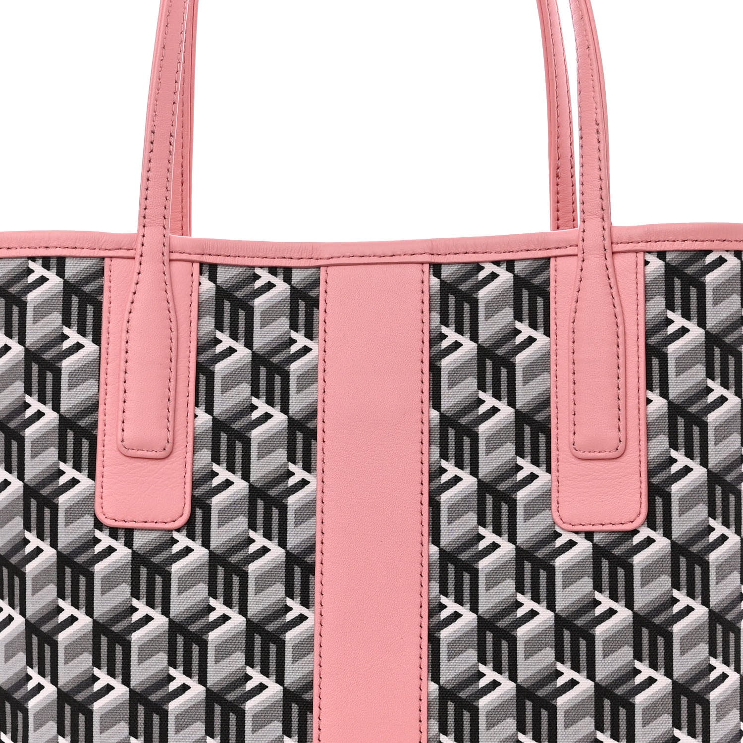 MCM Visetos Small Liz Reversible Shopper Tote Blossom Pink 12 of 16