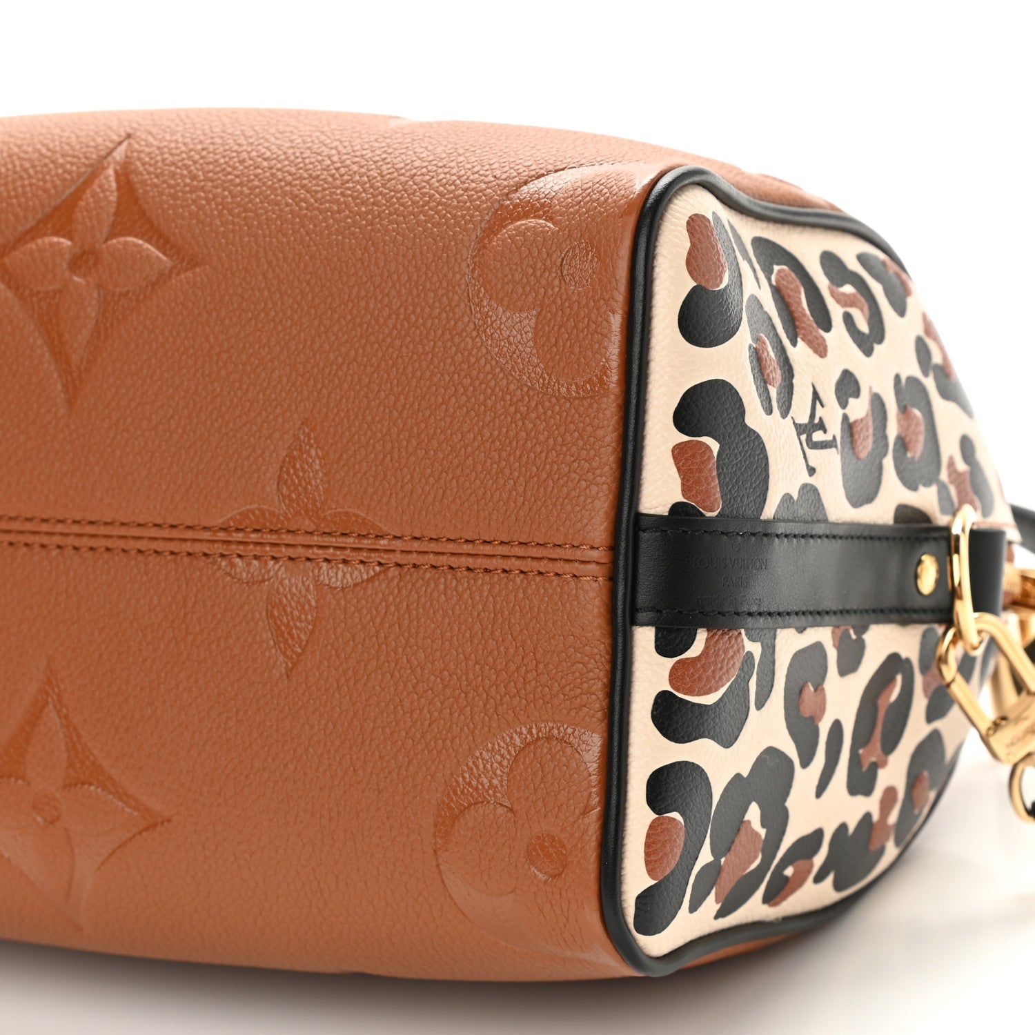 Louis Vuitton Empreinte Monogram Giant Wild At Heart Speedy Bandouliere 25 Caramel 9 of 10