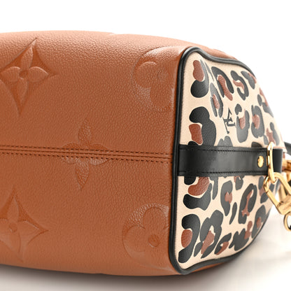 Louis Vuitton Empreinte Monogram Giant Wild At Heart Speedy Bandouliere 25 Caramel 9 of 10