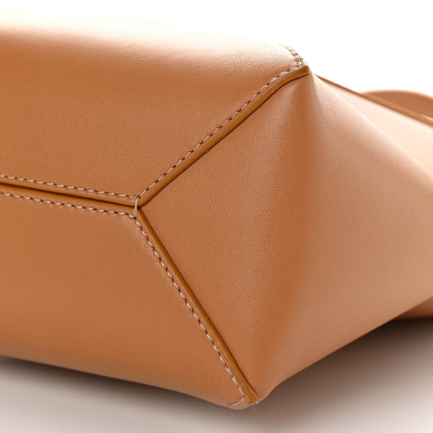 Loewe Shiny Calfskin Mini Puzzle Fold Tote Warm Desert 10 of 10