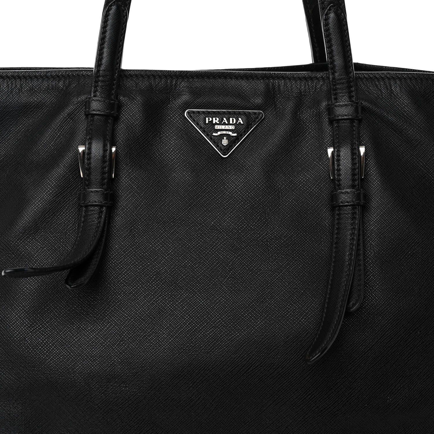 Prada Saffiano Soft Tote Black 7 of 13