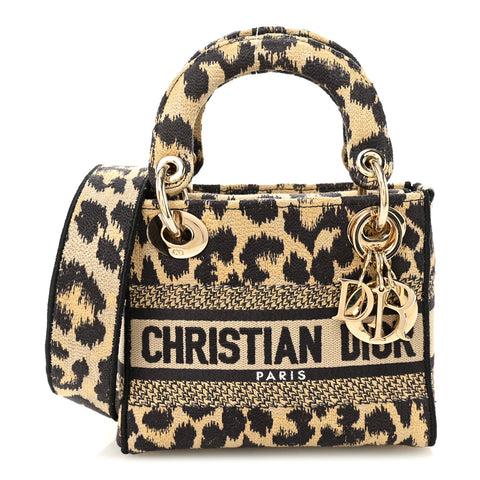 Canvas Mini Mizza Embroidered Lady D-Lite Beige Multicolor