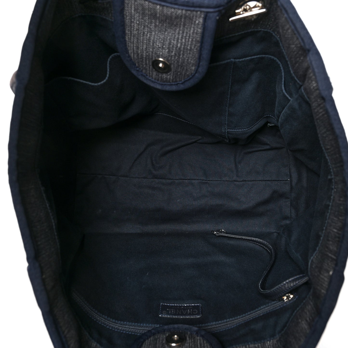 Denim Medium Deauville Tote Dark Blue