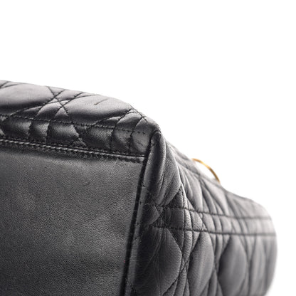Christian Dior Lambskin Cannage Medium Lady Dior Black 14 of 16