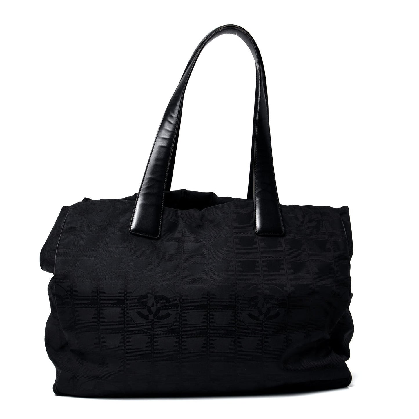 Nylon Medium Travel Tote Black