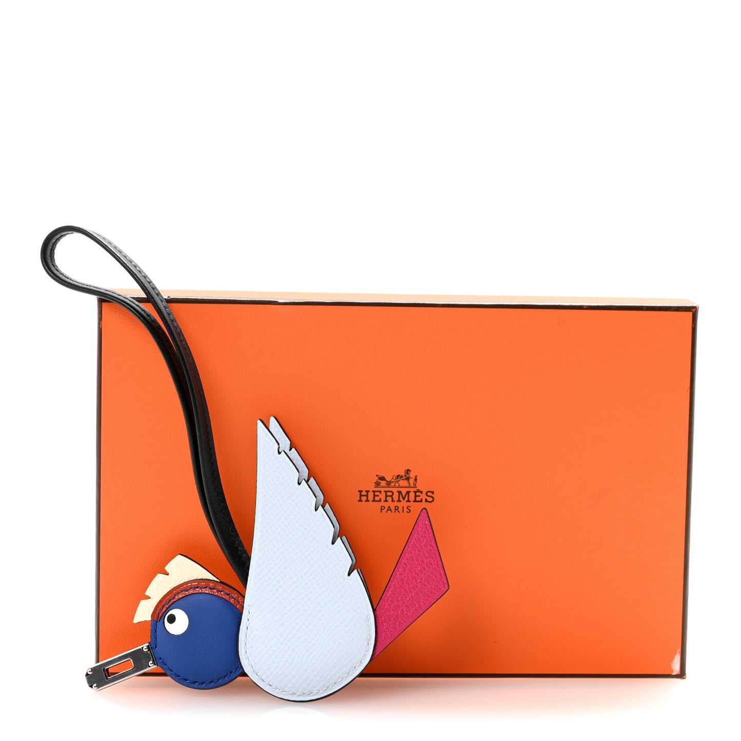 Epsom Swift Chevre Mysore Birdy Bag Charm Bleu Brume Rose Mexico Bleu Royal Cuivre Nata Black