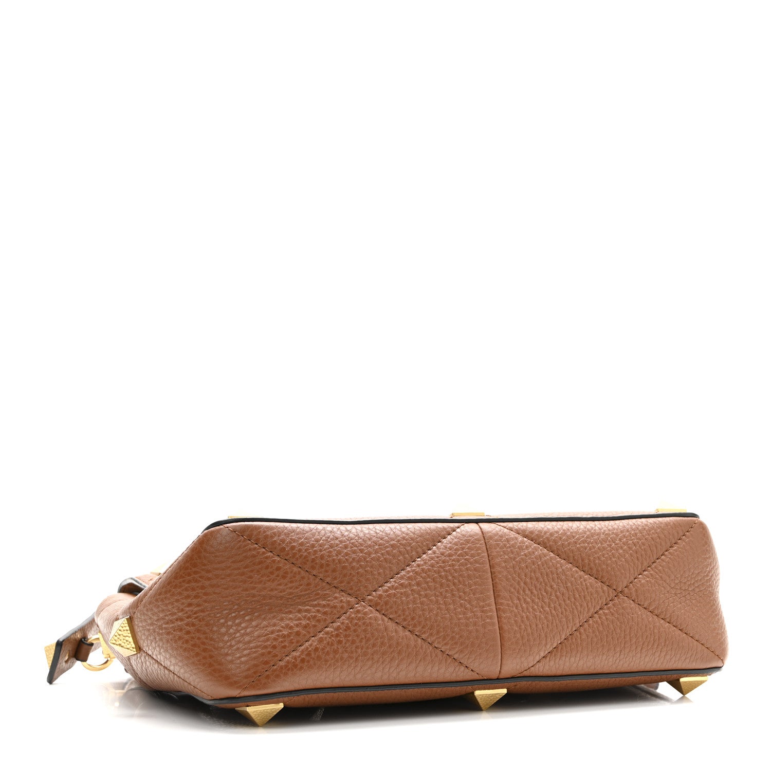 Valentino Garavani Grained Calfskin Large Roman Stud Shoulder Bag Selleria 4 of 9