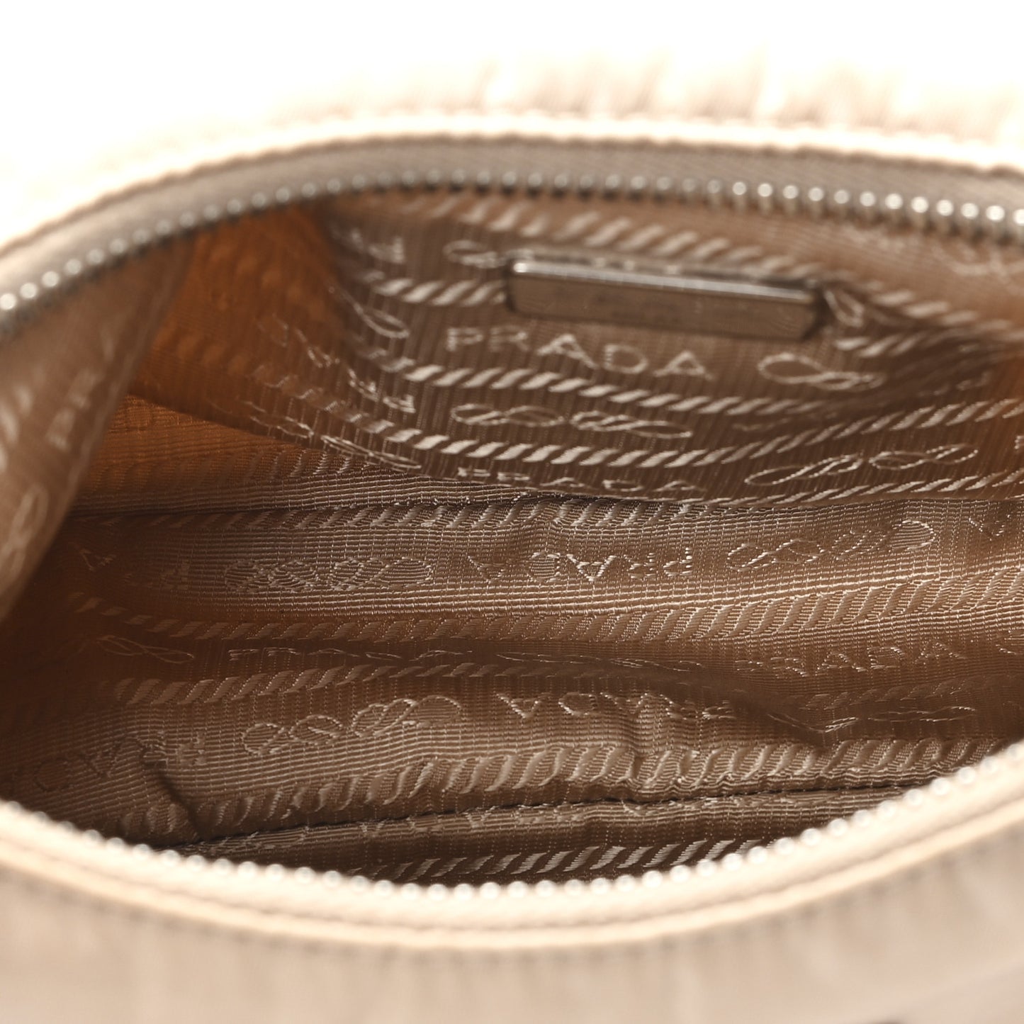 Re-Nylon Saffiano Mini Re-Edition 2005 Bag Cammeo