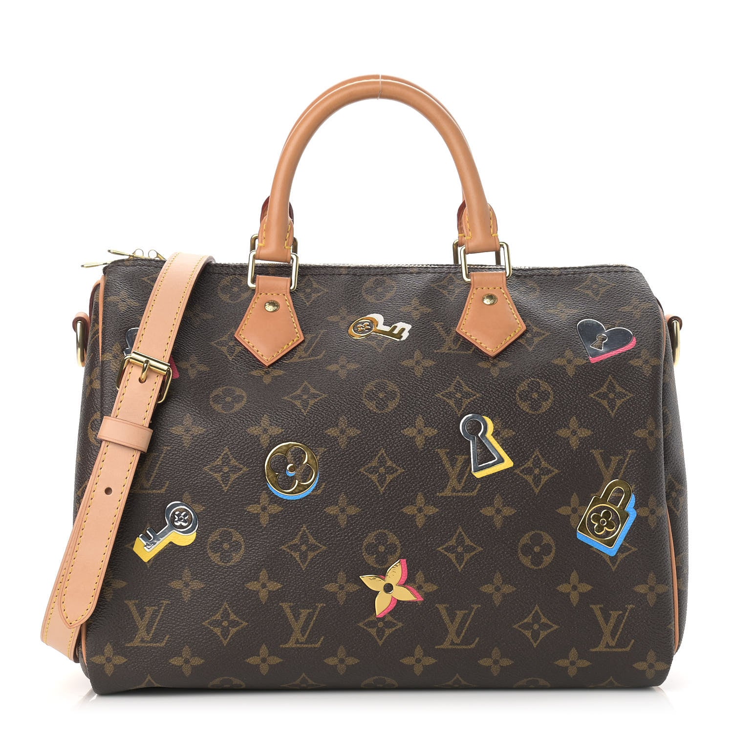 Louis Vuitton Monogram Love Lock Speedy Bandouliere 30 1 of 10