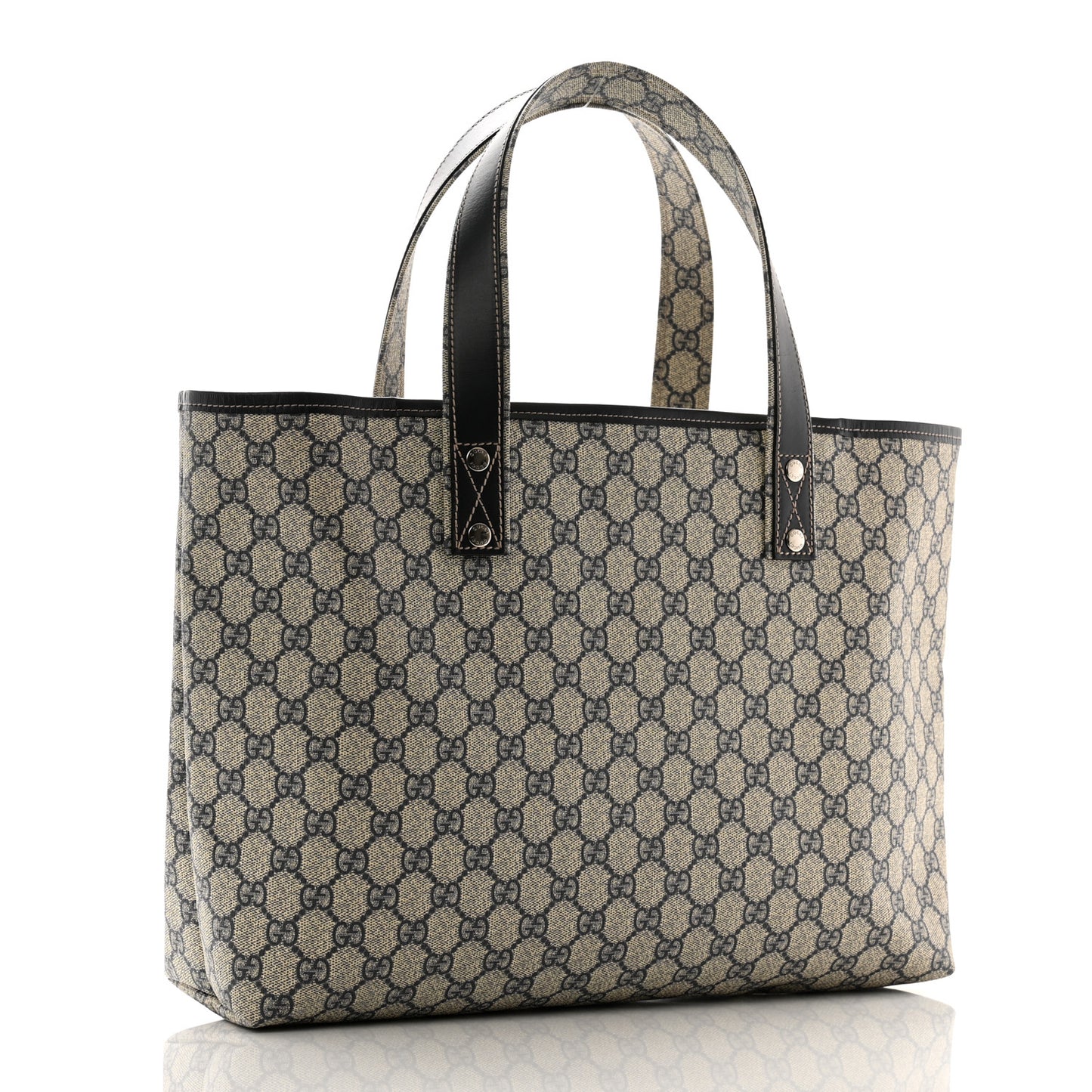 GG Plus Monogram Medium Signature Web Loop Tote Navy