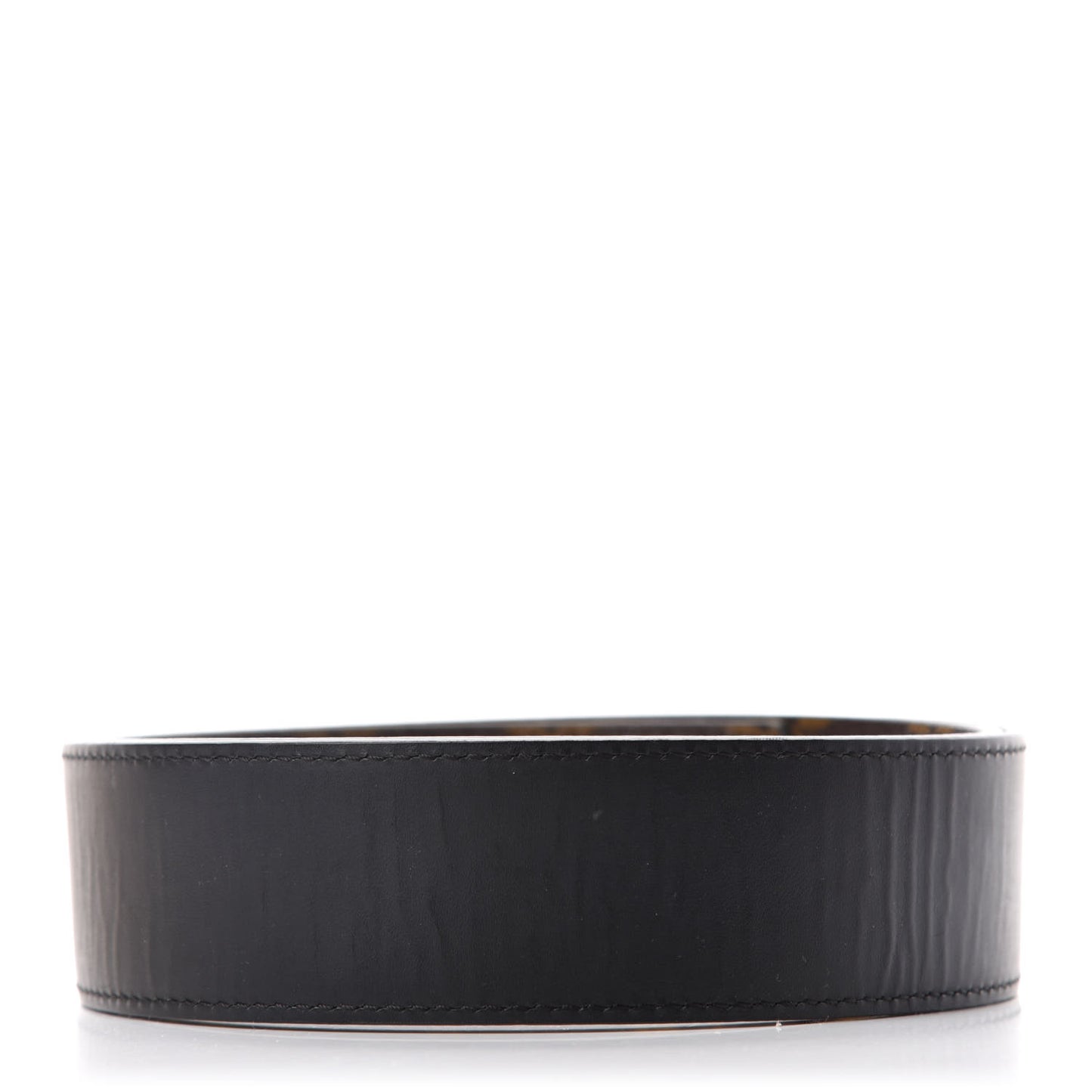 Calfskin Monogram 40mm LV Initiales Reversible Belt Strap 85 34 Black