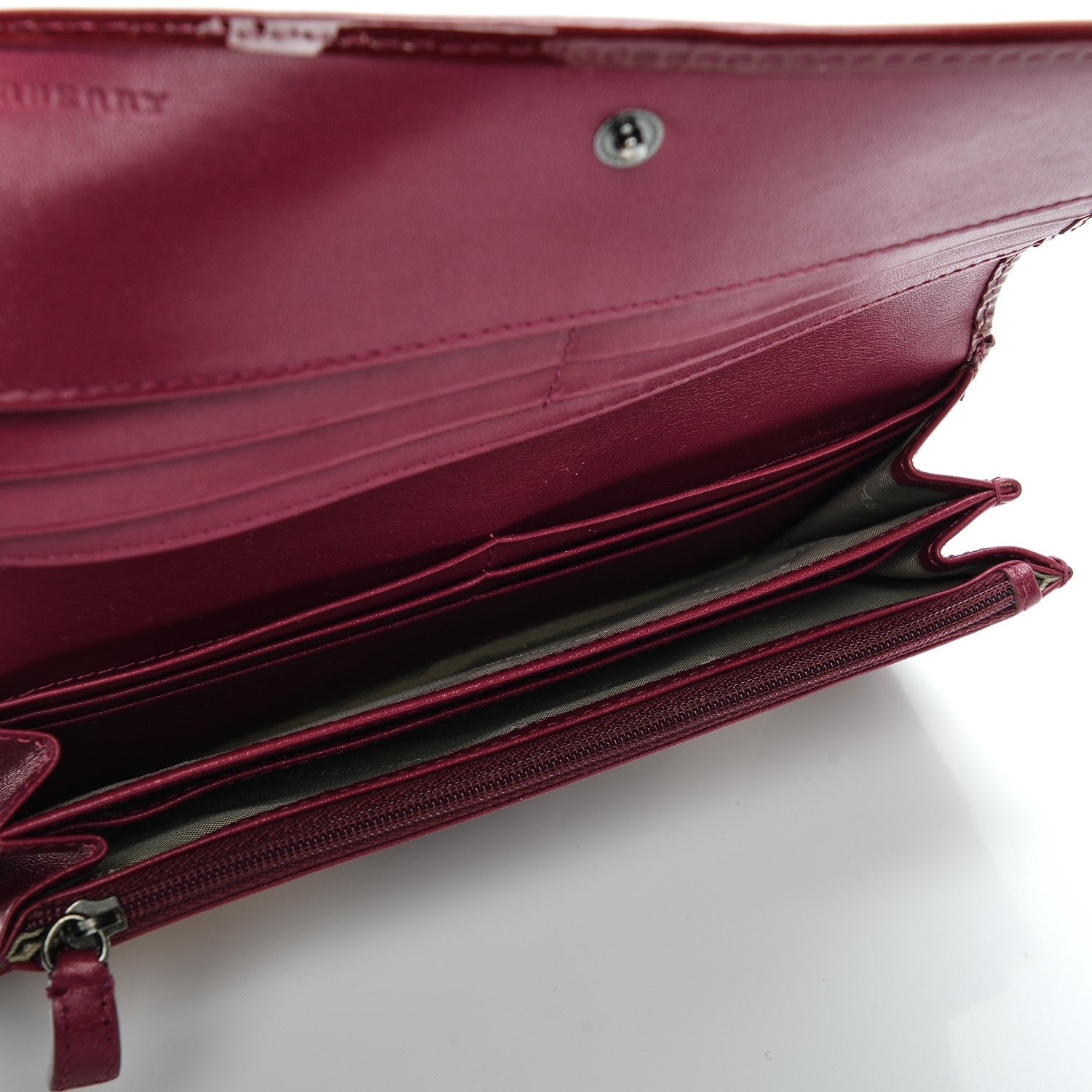 Burberry Supernova Check Penrose Continental Wallet Berry 5 of 7