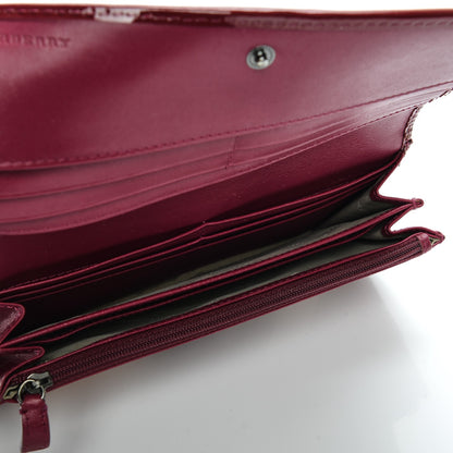 Burberry Supernova Check Penrose Continental Wallet Berry 5 of 7