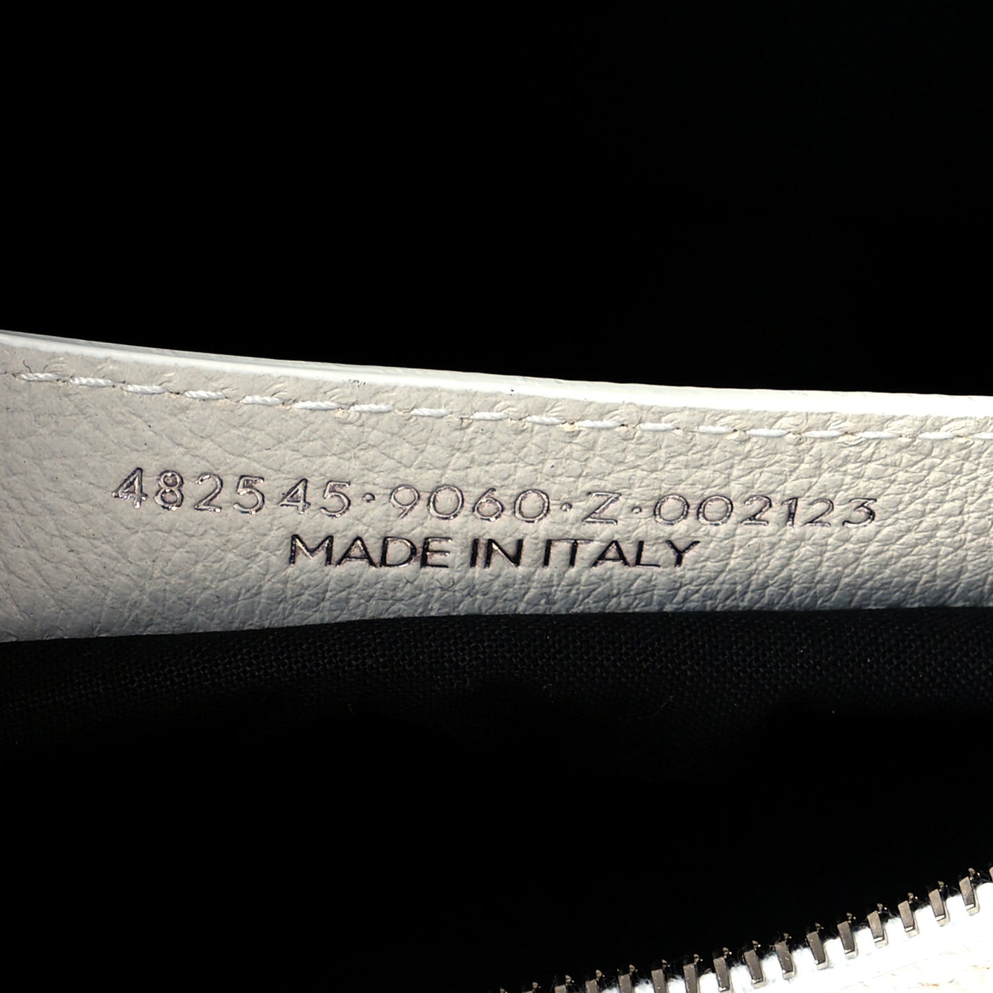 Calfskin Medium Logo North South Shopping Tote White