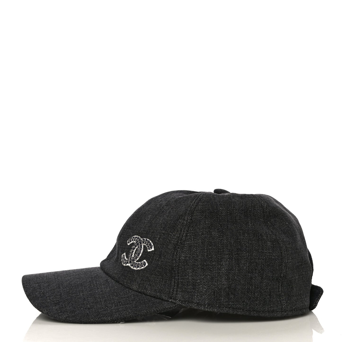 Cotton Sequin CC Cap Hat Black