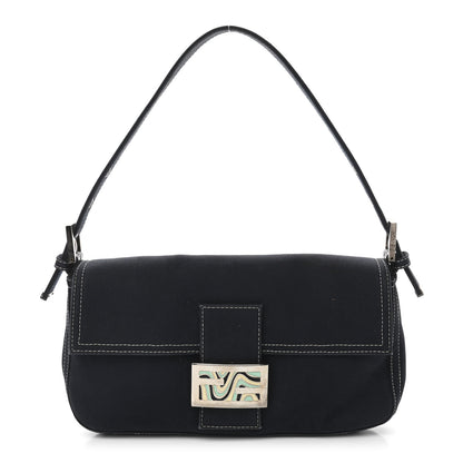 Fendi Denim Baguette Blue 1 of 10
