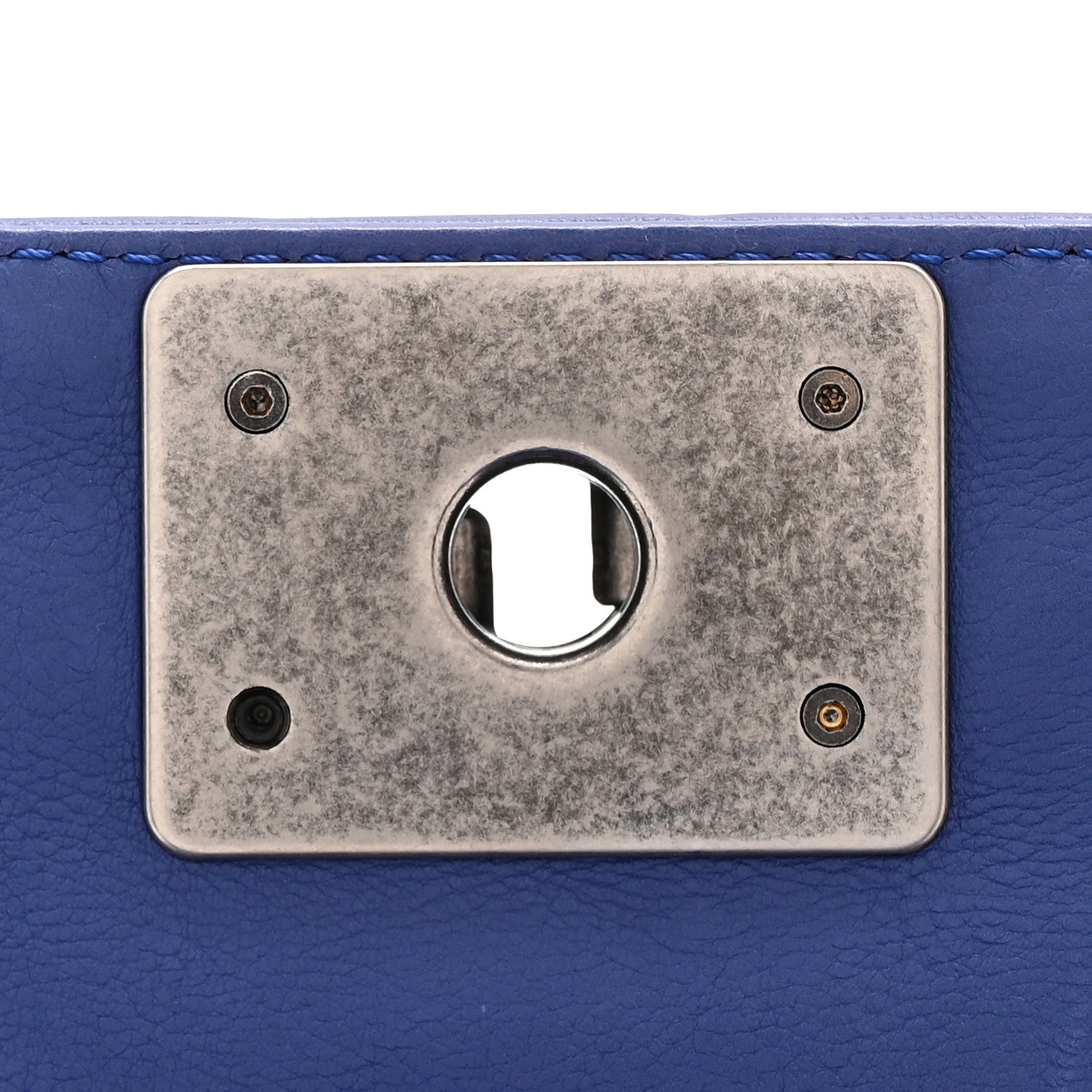 Chanel Calfskin Quilted Medium Boy Flap Blue 11 of 11