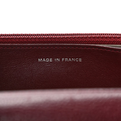 Chanel Caviar Timeless CC Wallet on Chain WOC Dark Red 7 of 10