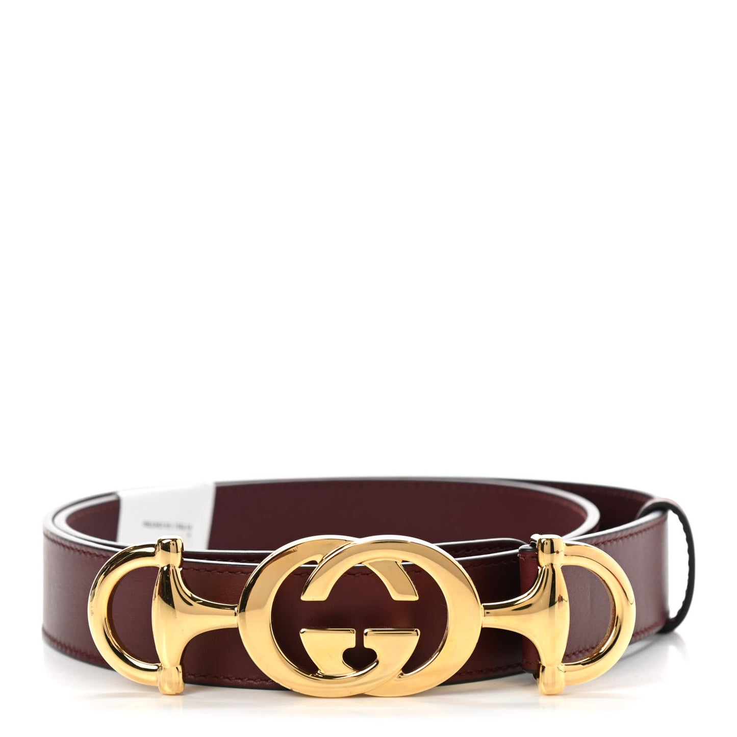 Calfskin Zumi 30mm Belt 85 34 Vintage Bordeaux