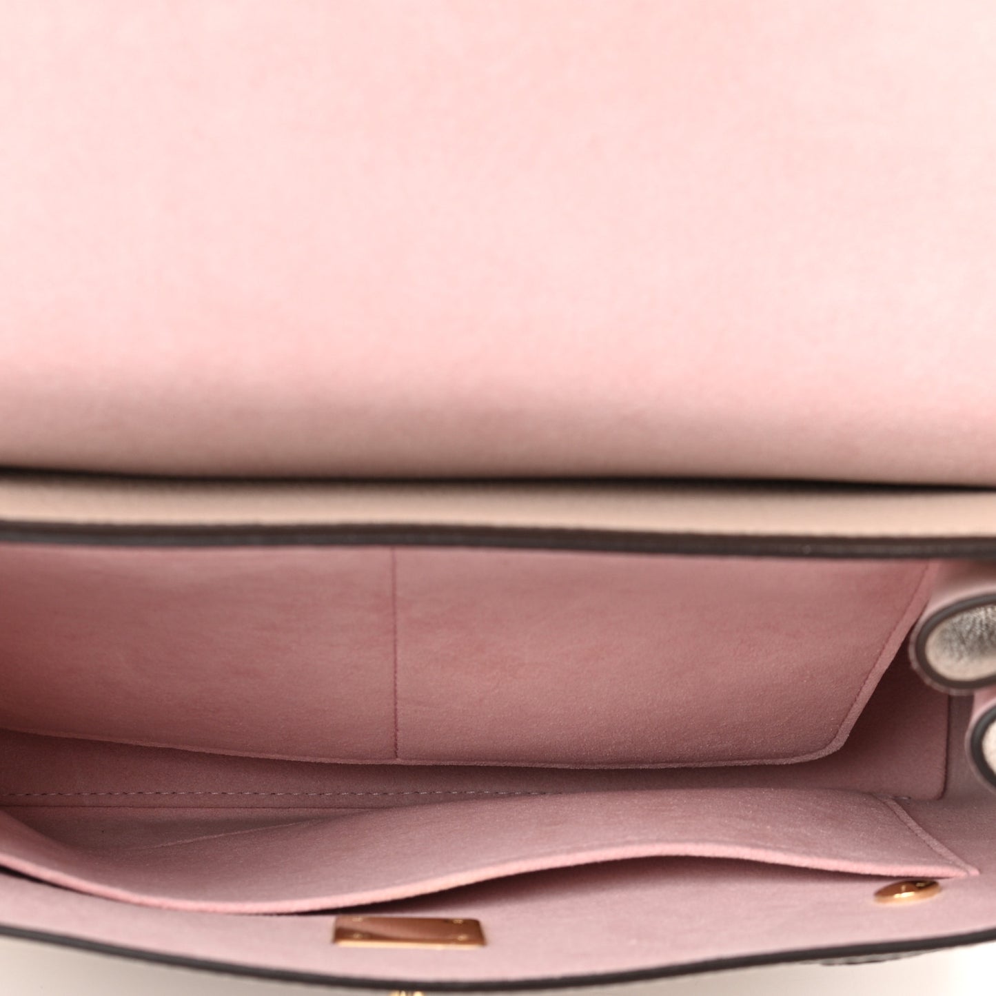 Soft Calfskin Lockme Ever MM Greige