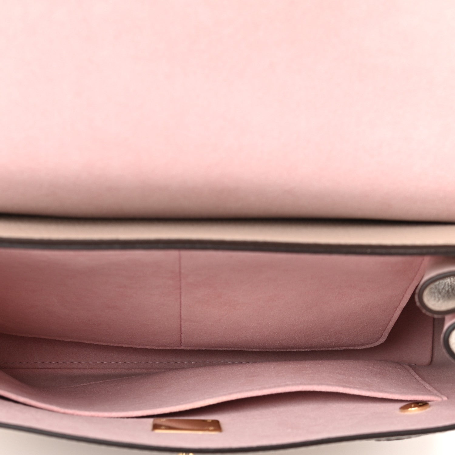 Louis Vuitton Soft Calfskin Lockme Ever MM Greige 5 of 10