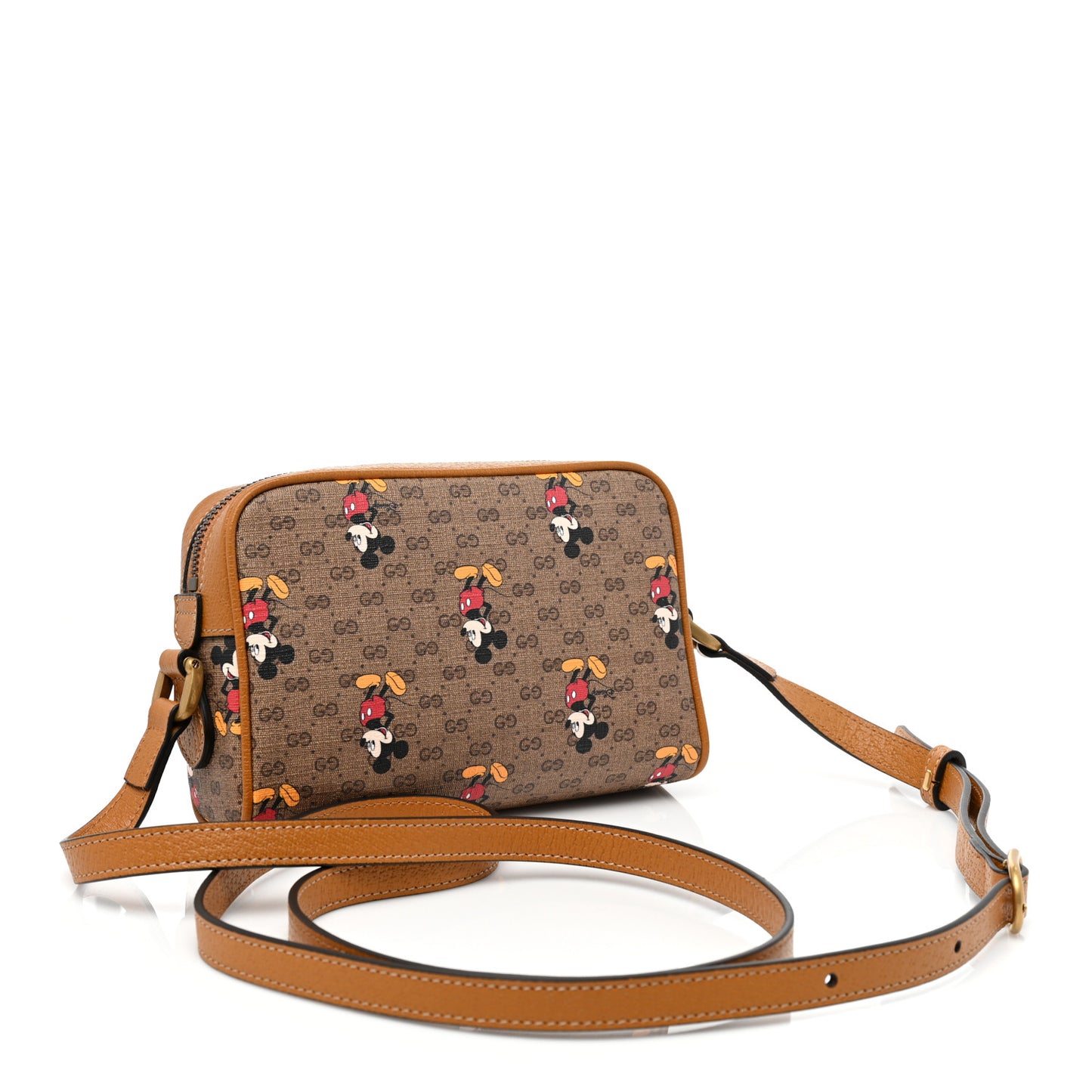 X DISNEY Mini Vintage GG Supreme Monogram Mickey Mouse Shoulder Bag Beige Vintage Sun Oil