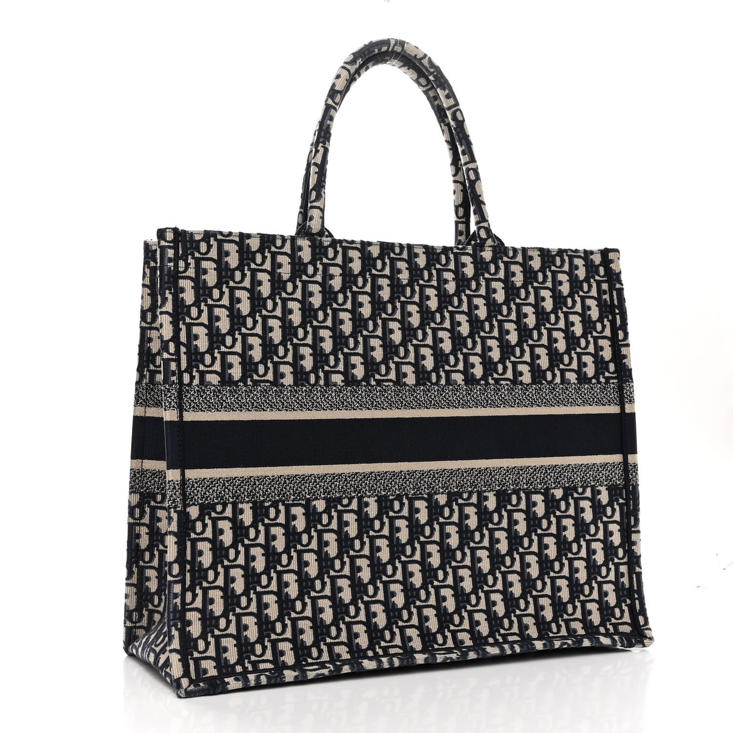 Oblique Large Book Tote Blue Multicolor