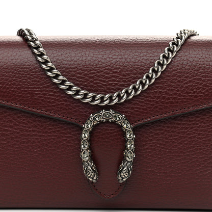 Gucci Dollar Calfskin Crystal Mini Dionysus Chain Wallet Vintage Bordeaux 8 of 11
