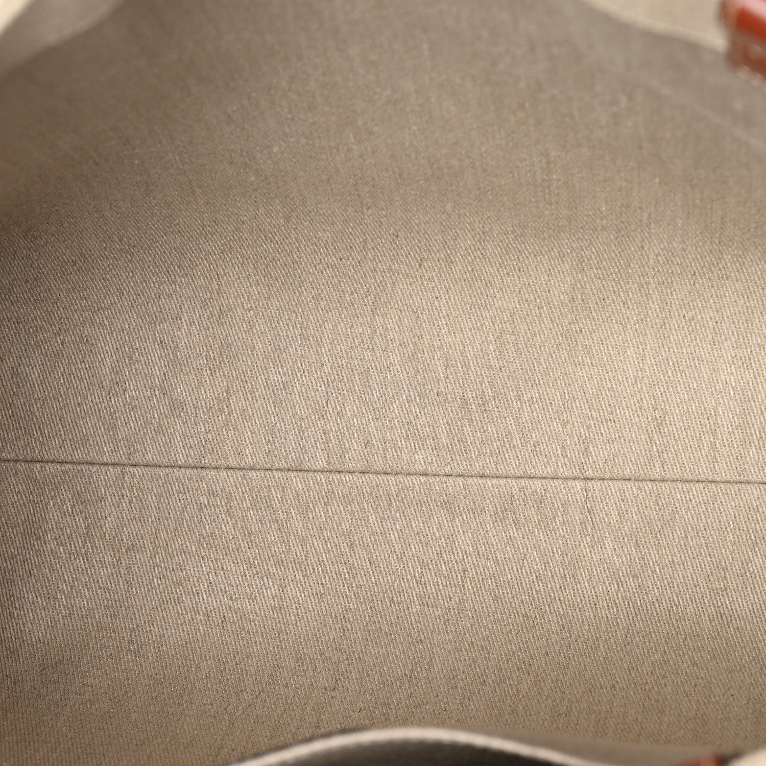 Chloe Cotton Calfskin Large Woody Ribbon Tote White Brown 5 of 10