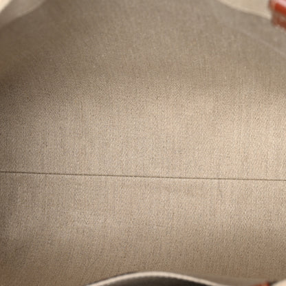Chloe Cotton Calfskin Large Woody Ribbon Tote White Brown 5 of 10