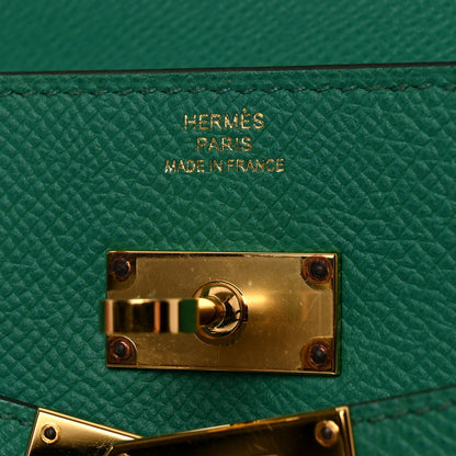 Hermes Epsom Kelly Wallet To Go Vert Jade 6 of 8