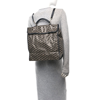 Goyard Goyardine Saint Leger Soft Briefcase Backpack Black 2 of 9