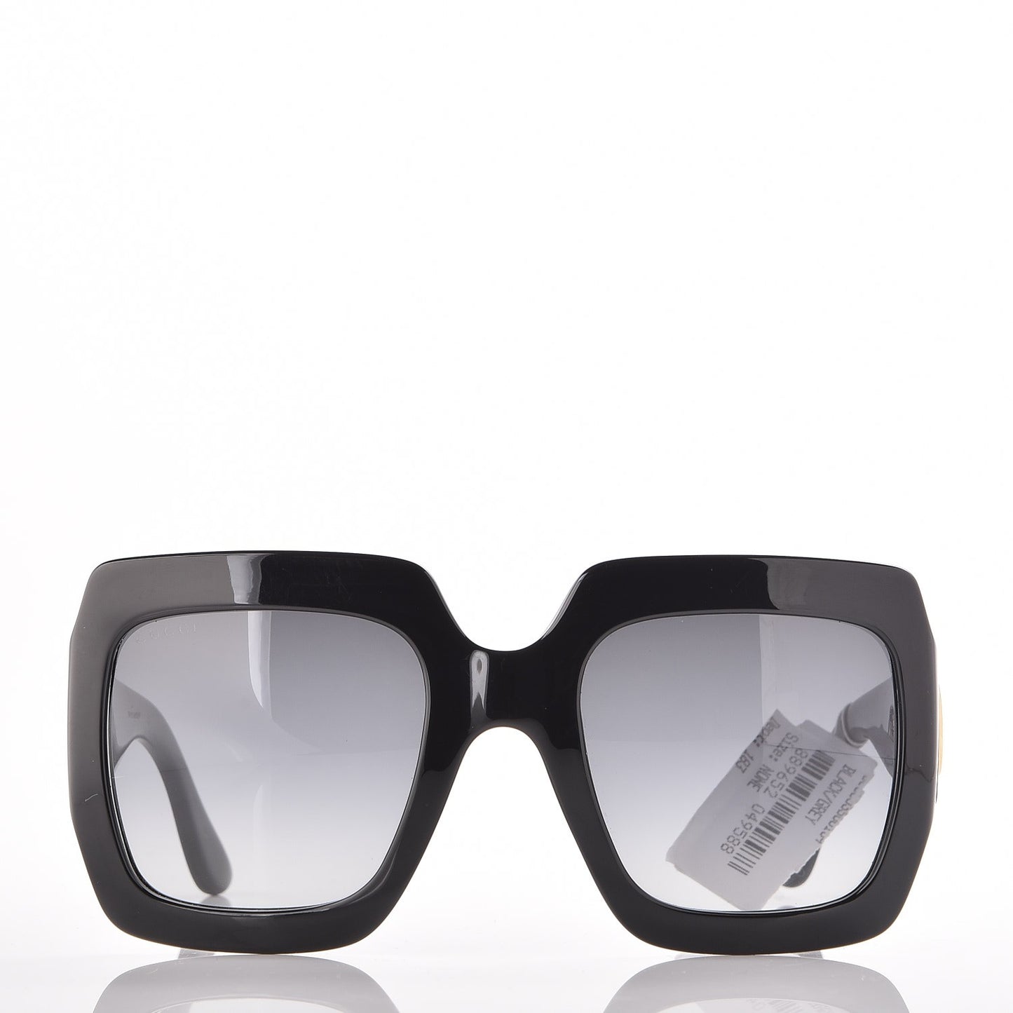 Acetate Square Frame Sunglasses GG0053S Black
