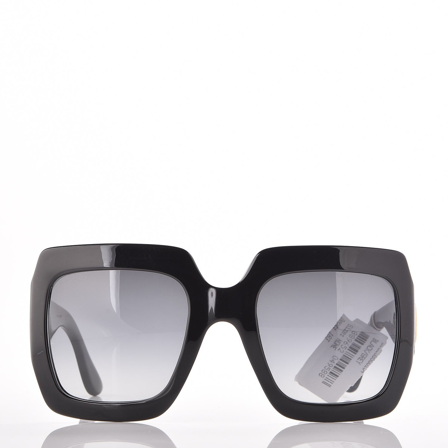 Gucci Acetate Square Frame Sunglasses GG0053S Black 2 of 7