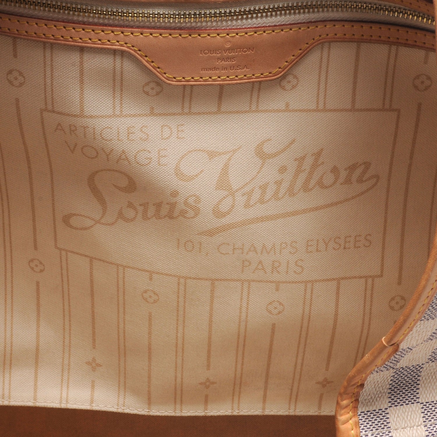 Louis Vuitton Damier Azur Neverfull GM 6 of 8