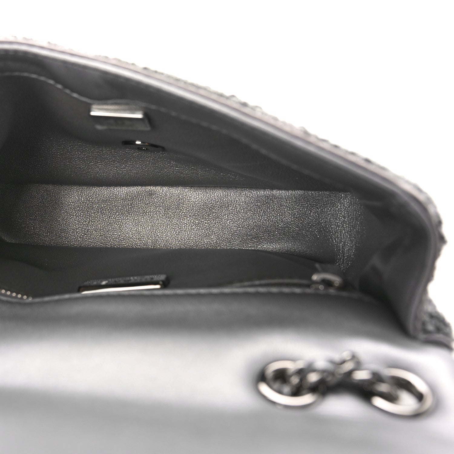 Chanel Sequin Small Single Flap Silver 5 of 9
