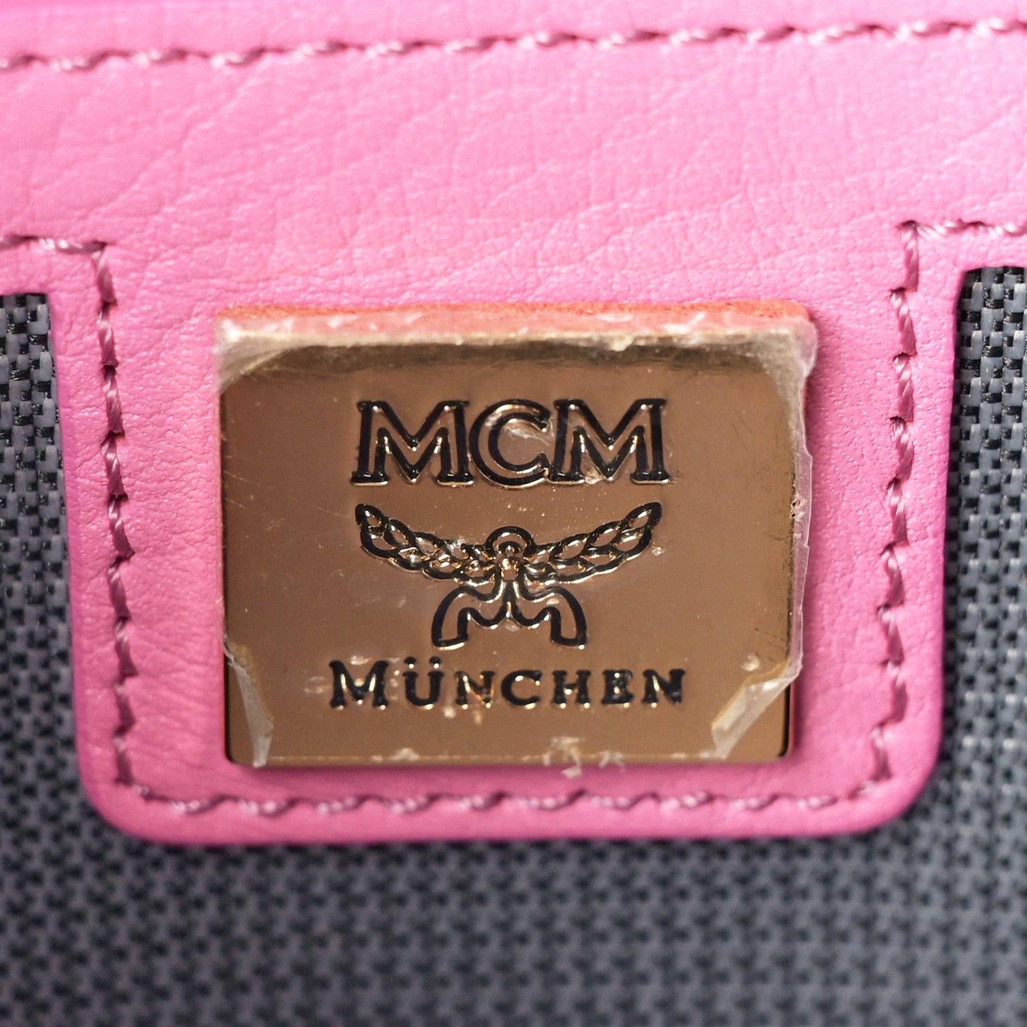 MCM Visetos Small Side Stud Stark Backpack Pink 6 of 8