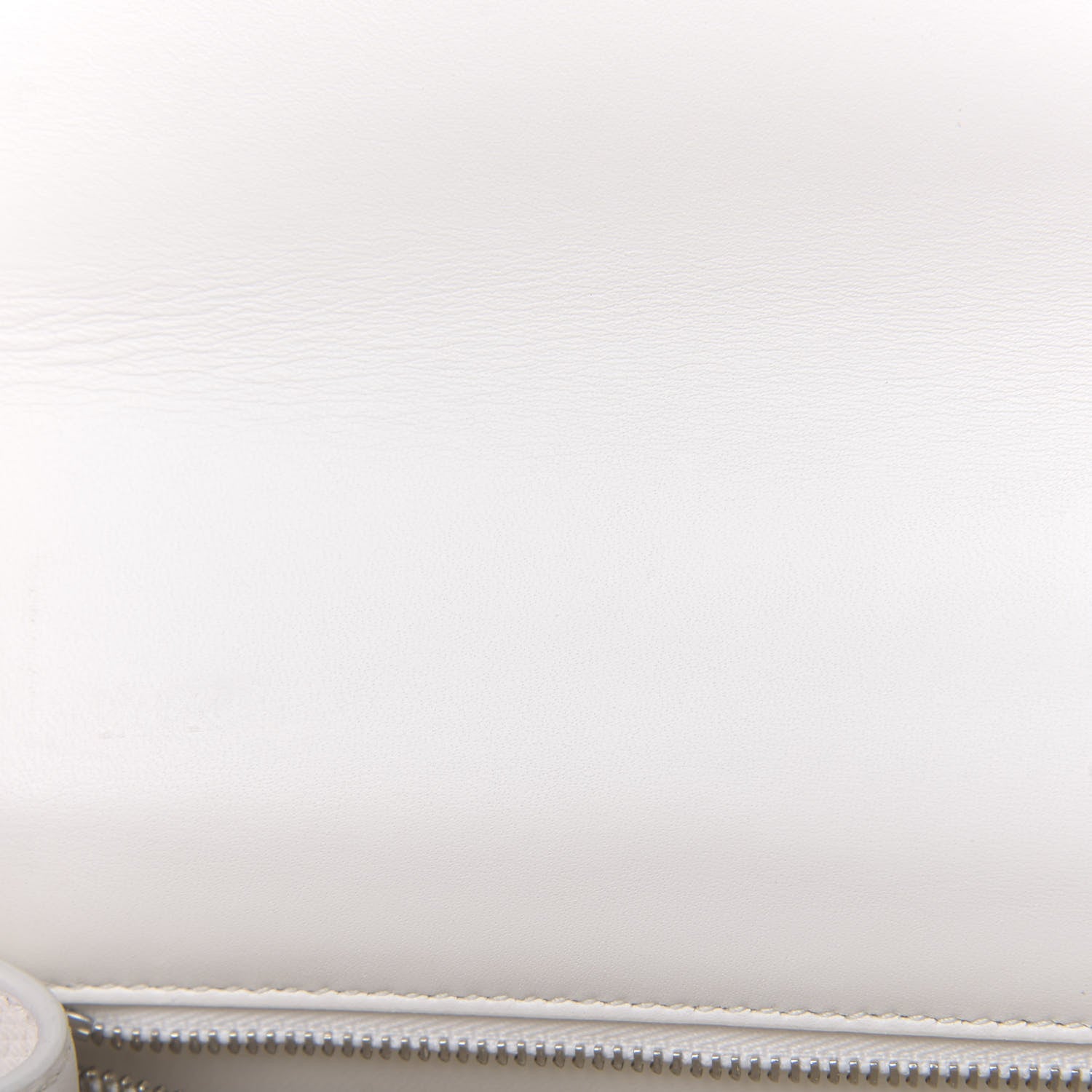 Christian Dior Grained Calfskin 30 Montaigne Chain Flap Bag White 10 of 12