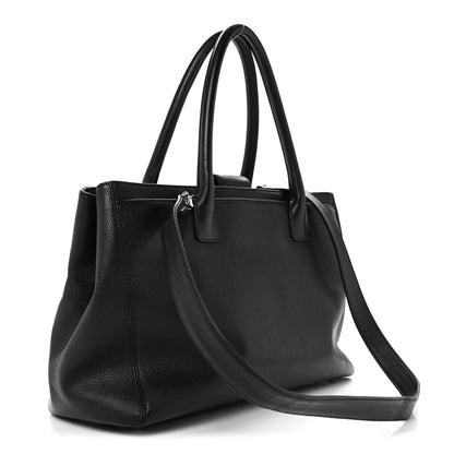 Chanel Calfskin Cerf Executive Shopper Tote Black 3 of 15