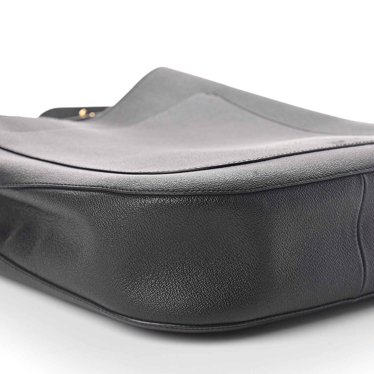 Soft Grainy Calfskin Small Studded Elmstone Hobo Black