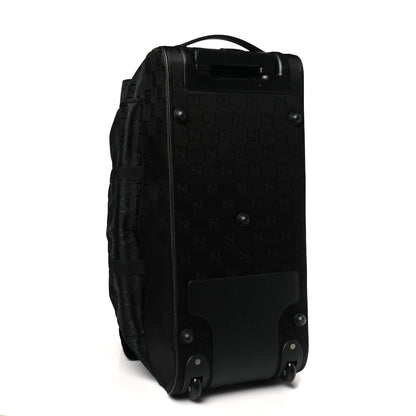 Gucci Econyl Nylon Monogram Off The Grid Rolling Duffle Bag Black 4 of 11